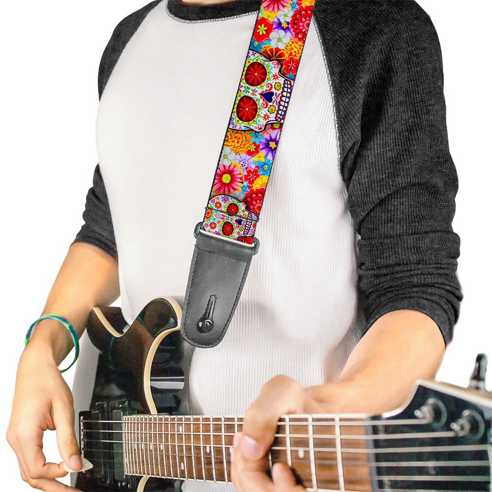 Buckle Down Thaneeya Mcardle Sugar Skull Starburst Guitar Strap