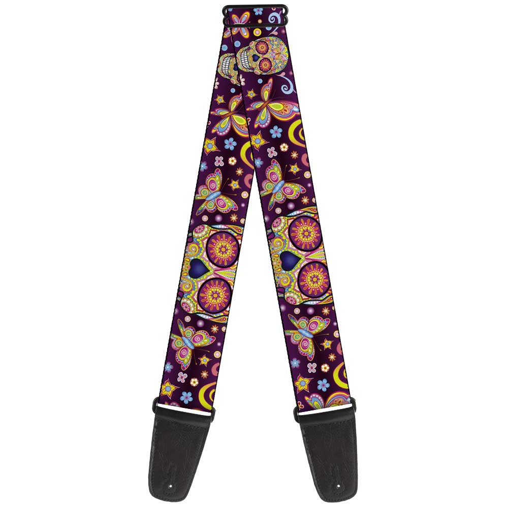 Buckle Down Thaneeya Mcardle Sugar Skull Starburst Guitar Strap