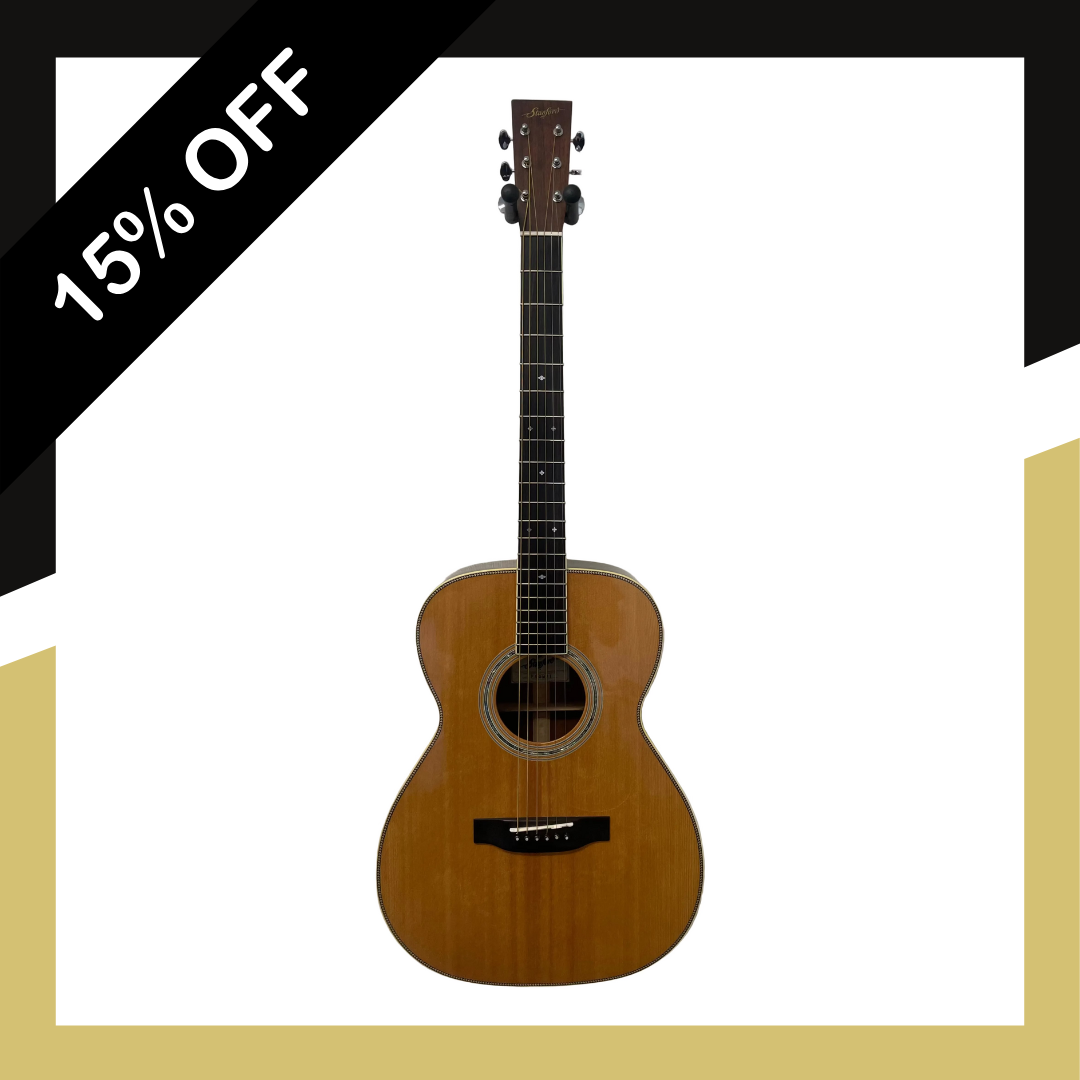 Standford Acoustic Guitar PS 0M 21 in Natural with Gator Hardcase Pre-Owned