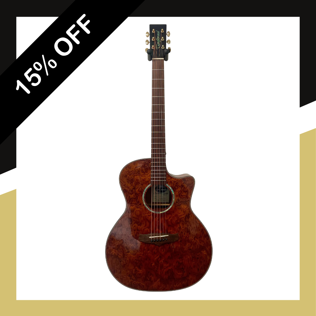 Tanglewood TVC XB Exotic Series Electro Acoustic Guitar With Hardcase Pre-Owned