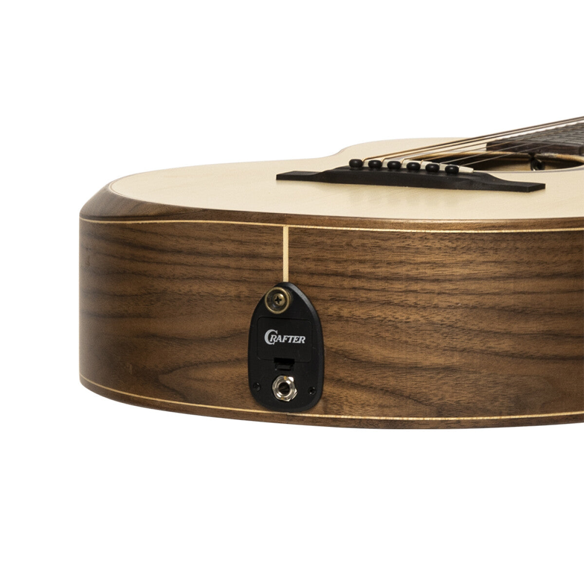 Crafter MINO Black Walnut Electro Acoustic Travel Guitar + Gigbag