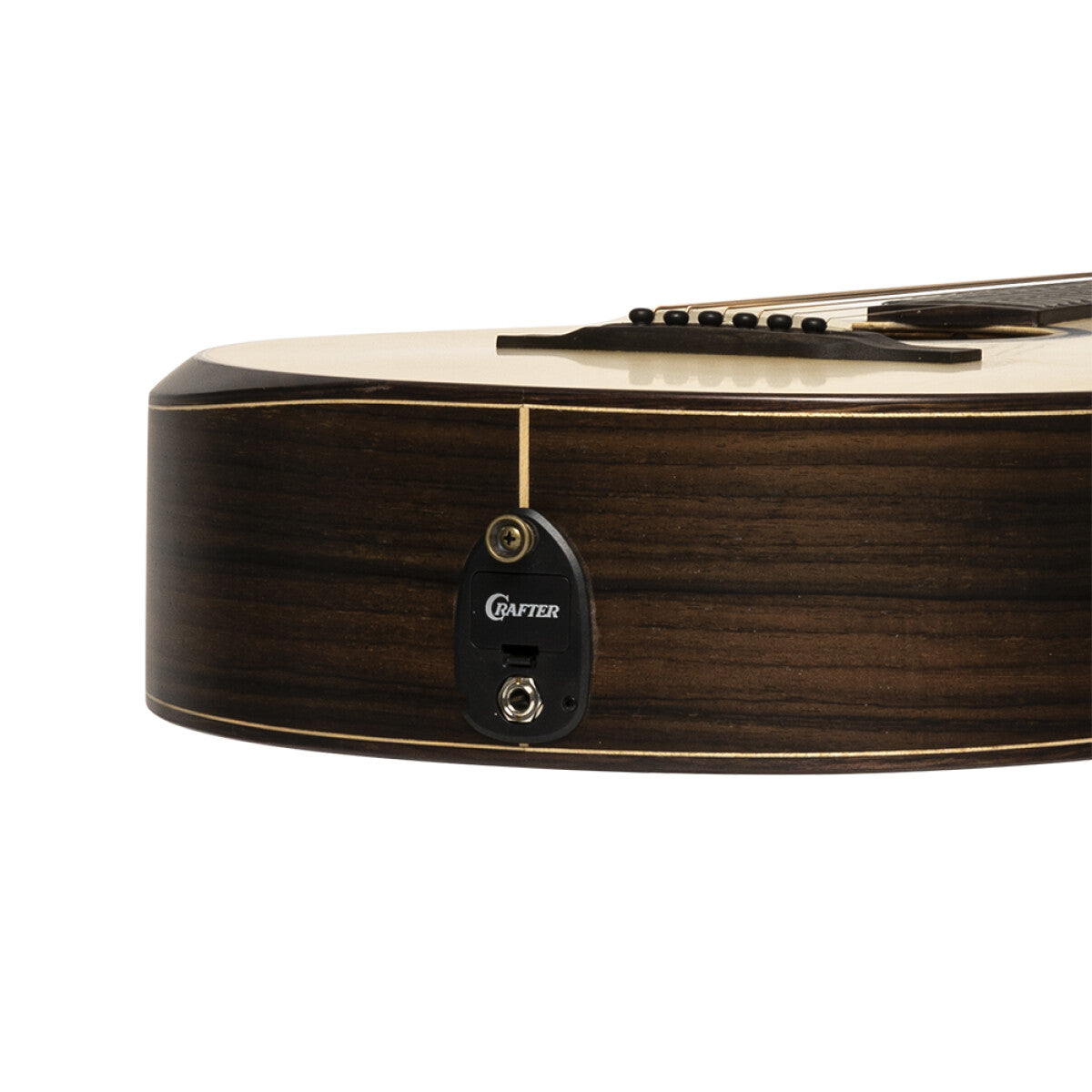 Crafter MINO ROSE Electro Acoustic Travel Guitar + Gigbag