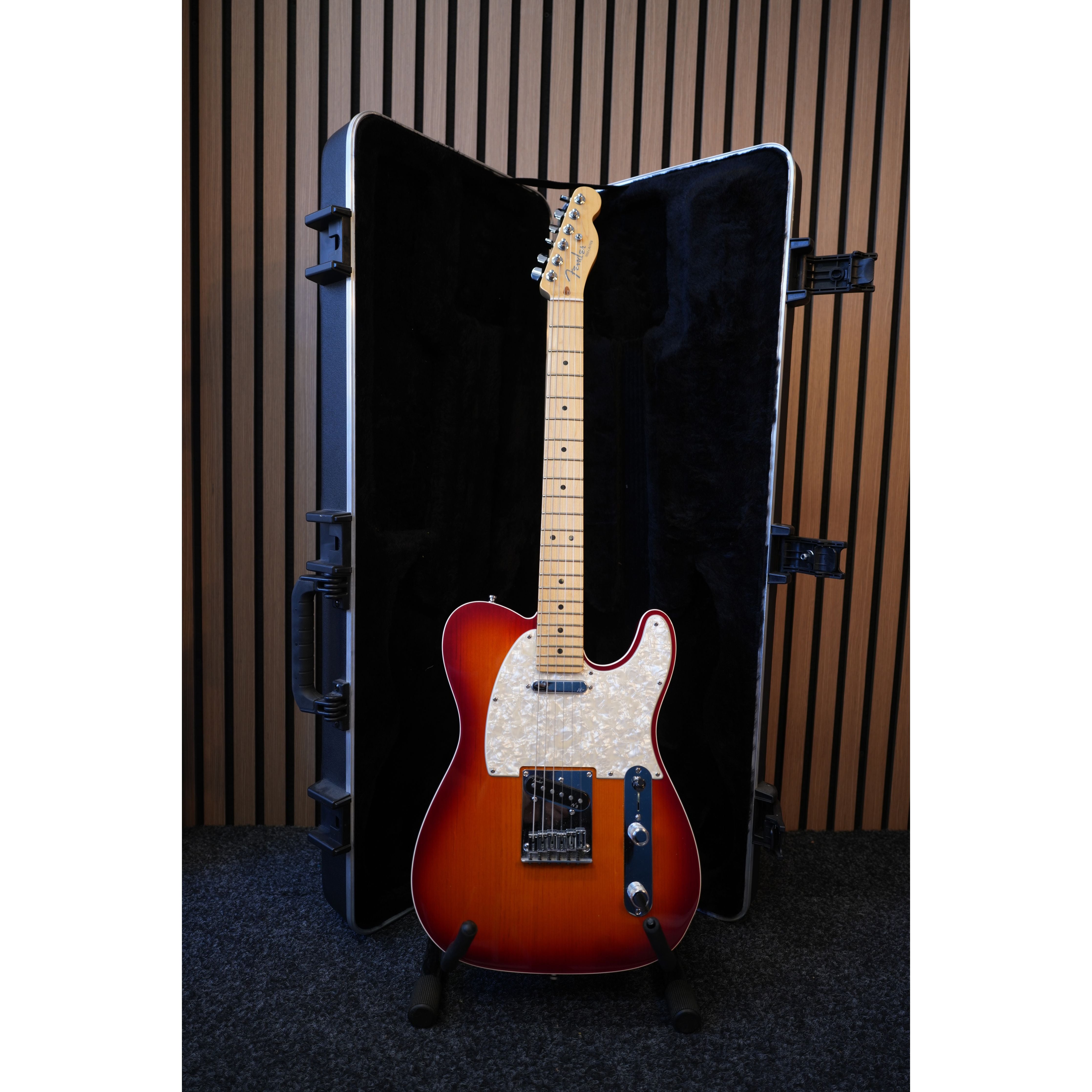 Fender American Deluxe Telecaster Electric Guitar 2012 USA in Aged Cherry Burst with Hardcase Pre-Owned