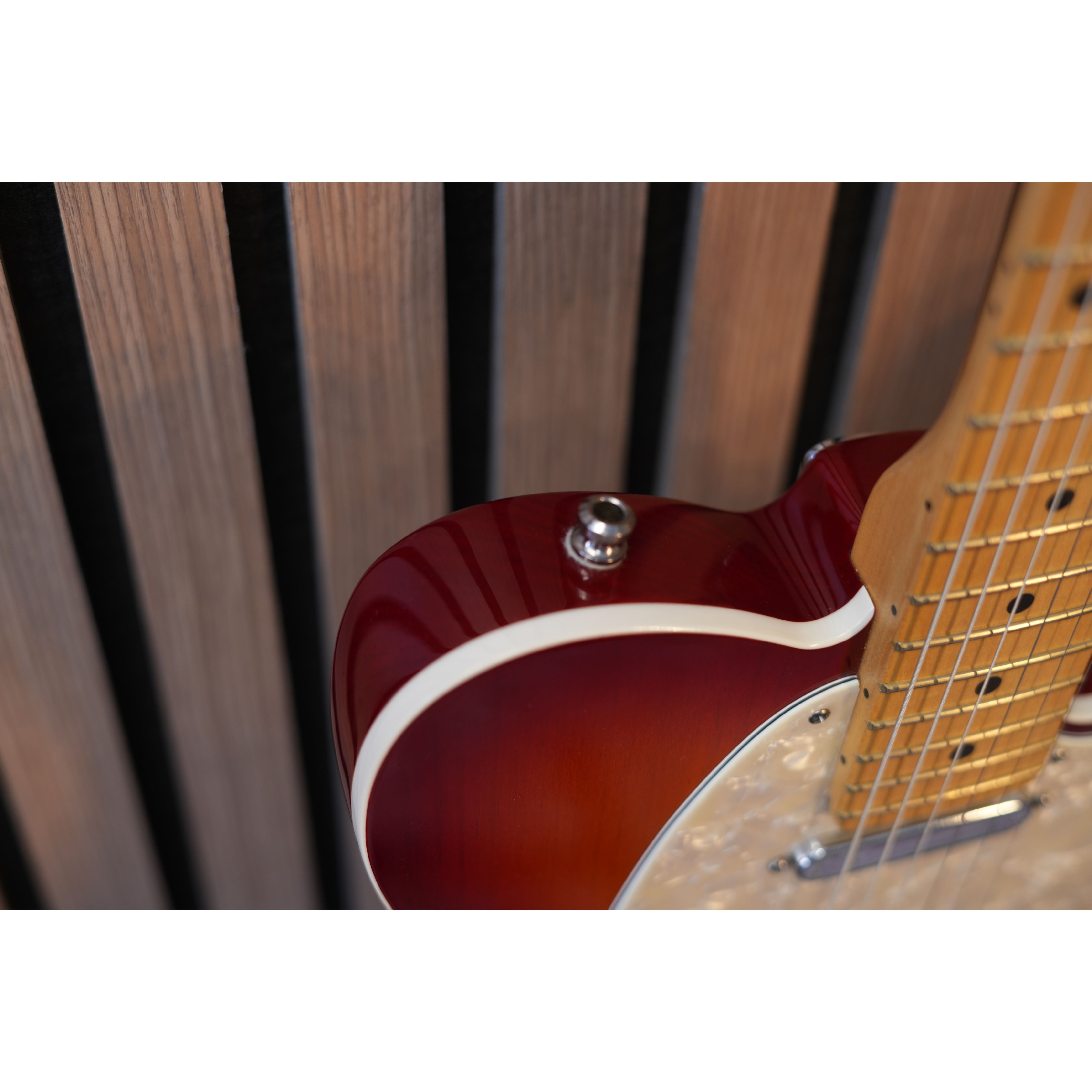 Fender American Deluxe Telecaster Electric Guitar 2012 USA in Aged Cherry Burst with Hardcase Pre-Owned