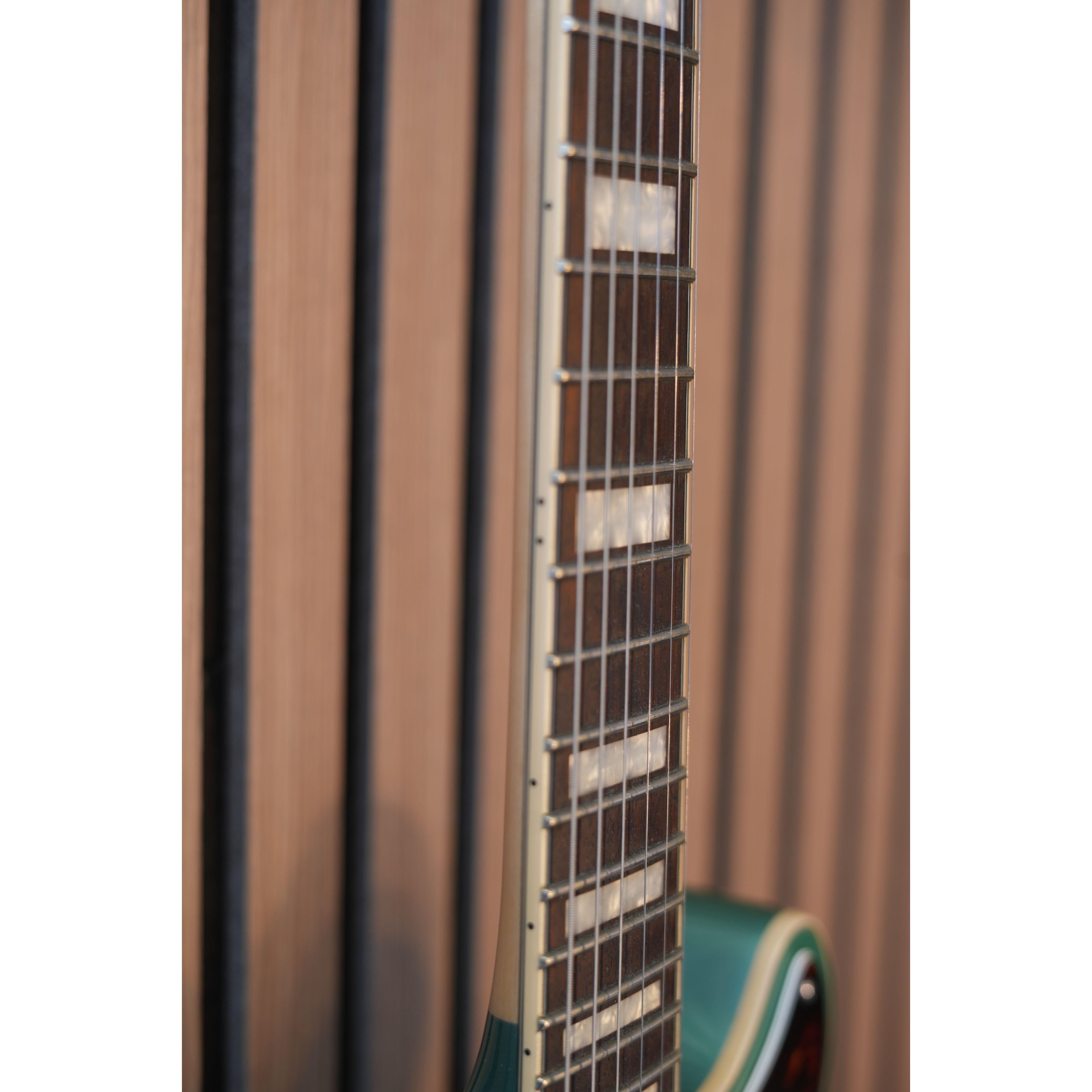 D'Angelico Premier Brighton Double Cut LP-Style Electric Guitar in Hunter Green with Gigbag Pre-Owned