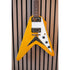 Vintage V60 "Flying V" Electric Guitar in Trans Amber Pre-Owned