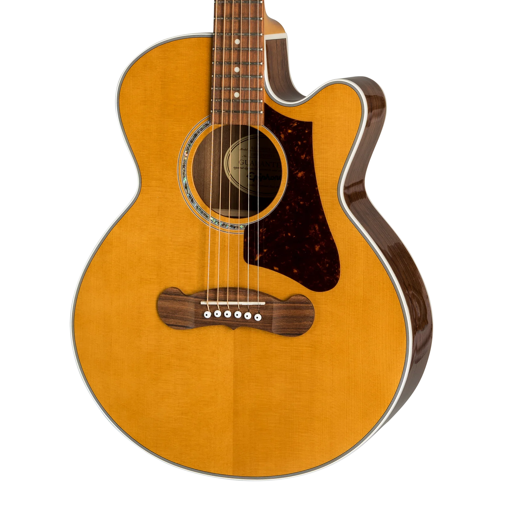 Epiphone J-200 Studio Parlor EC, Acoustic Guitar Vintage Natural