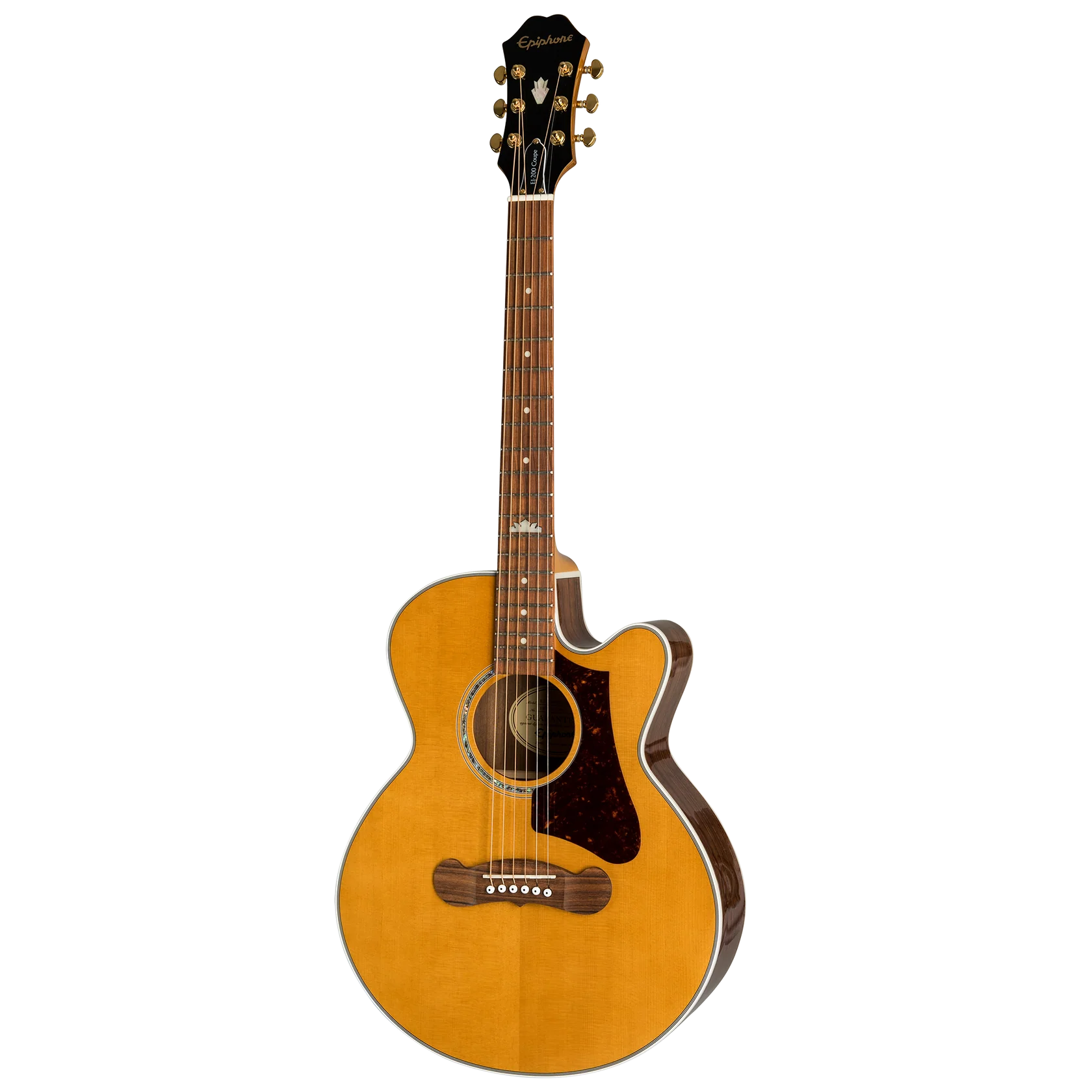 Epiphone J-200 Studio Parlor EC, Acoustic Guitar Vintage Natural
