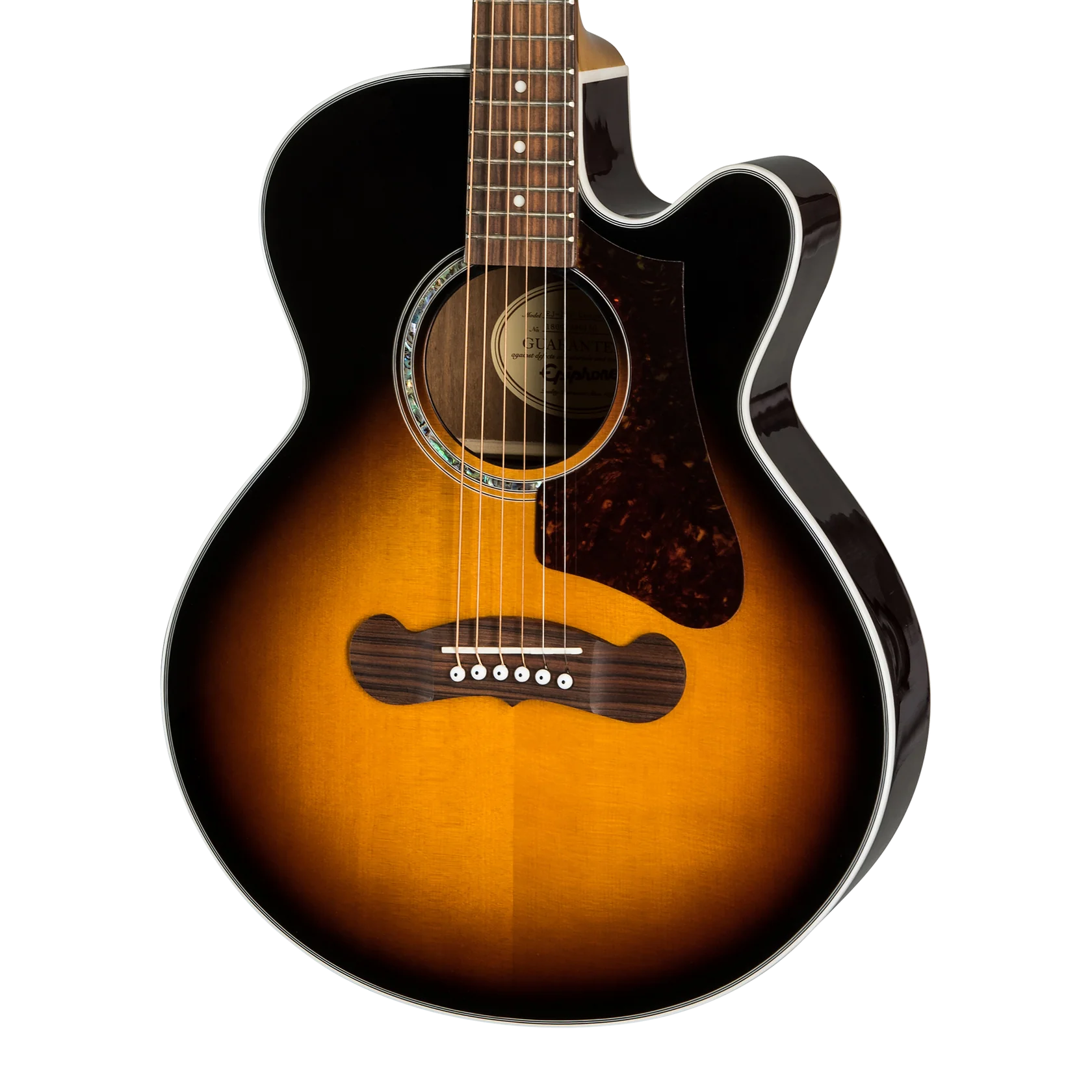 Epiphone J-200 Studio Parlor EC, Acoustic Guitar Vintage Sunburst