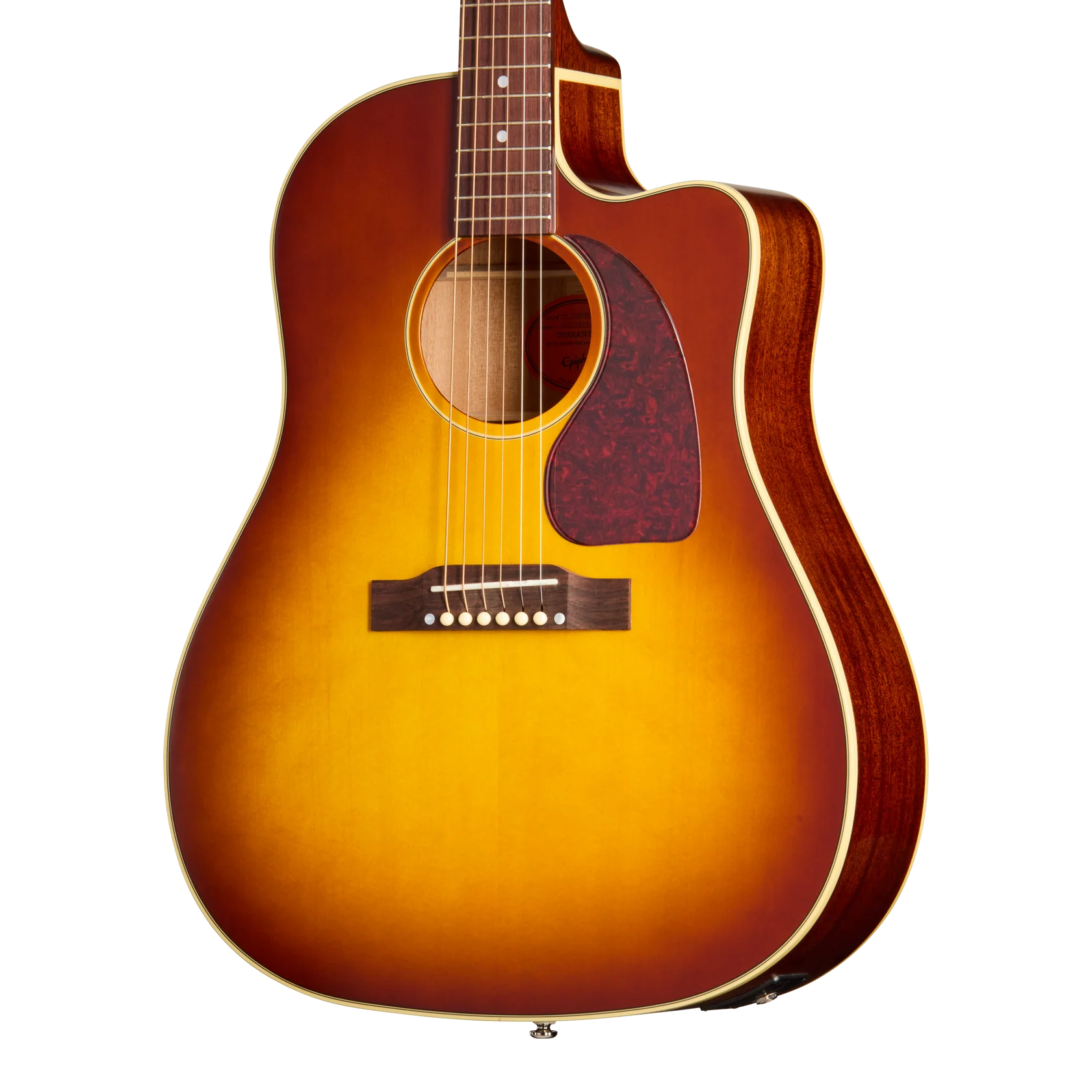 Epiphone J-45 Standard EC, Acoustic Guitar Honey Burst