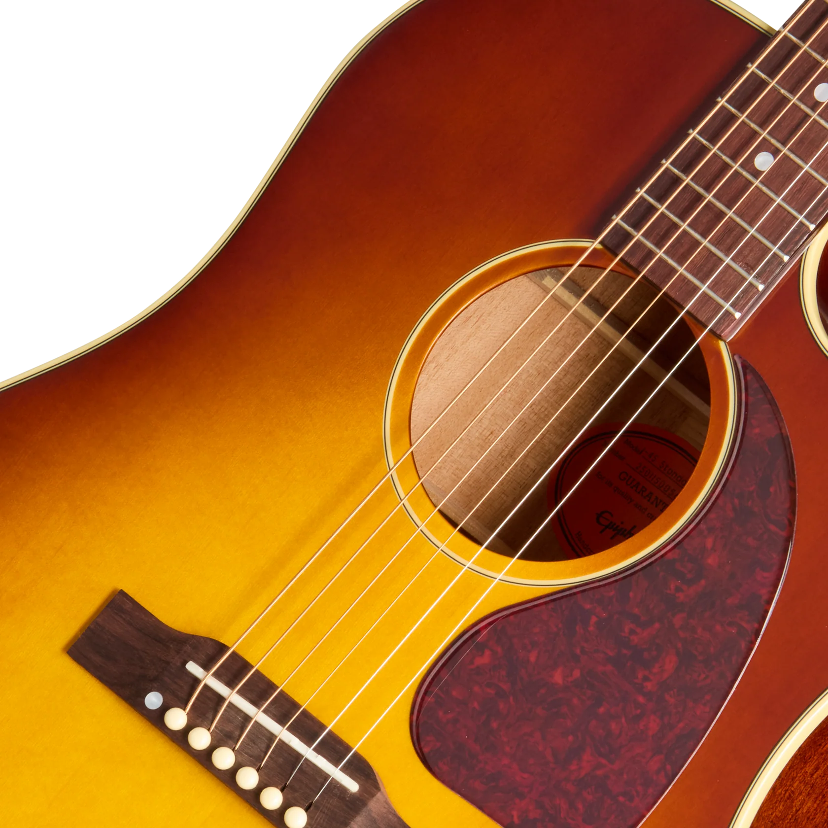 Epiphone J-45 Standard EC, Acoustic Guitar Honey Burst