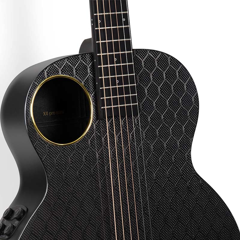 Enya EA-X4 EQ Mini Electro-Acoustic Carbon Fiber Guitar with Hardcase