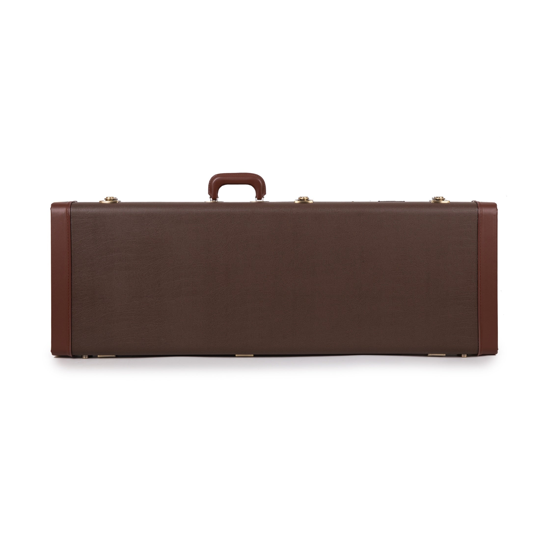Deluxe Hard-Shell Wood Case Electric Guitars-Brown