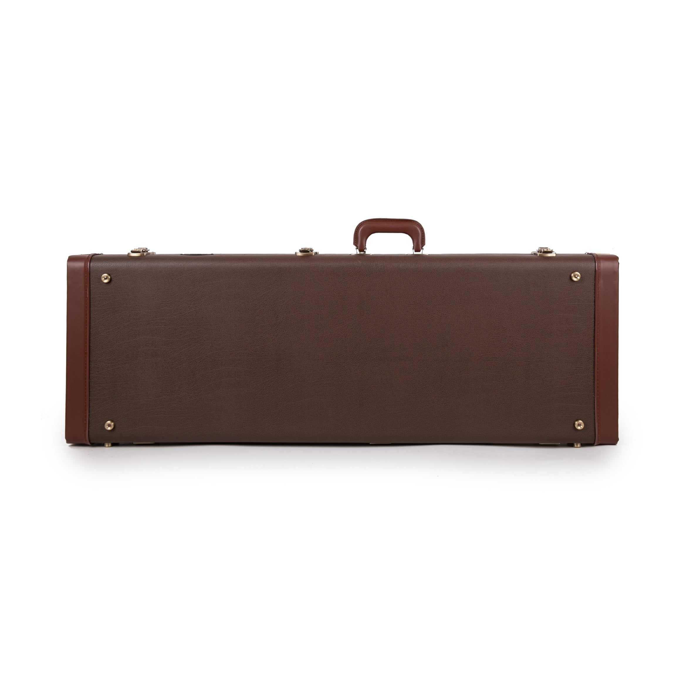 Deluxe Hard-Shell Wood Case Electric Guitars-Brown