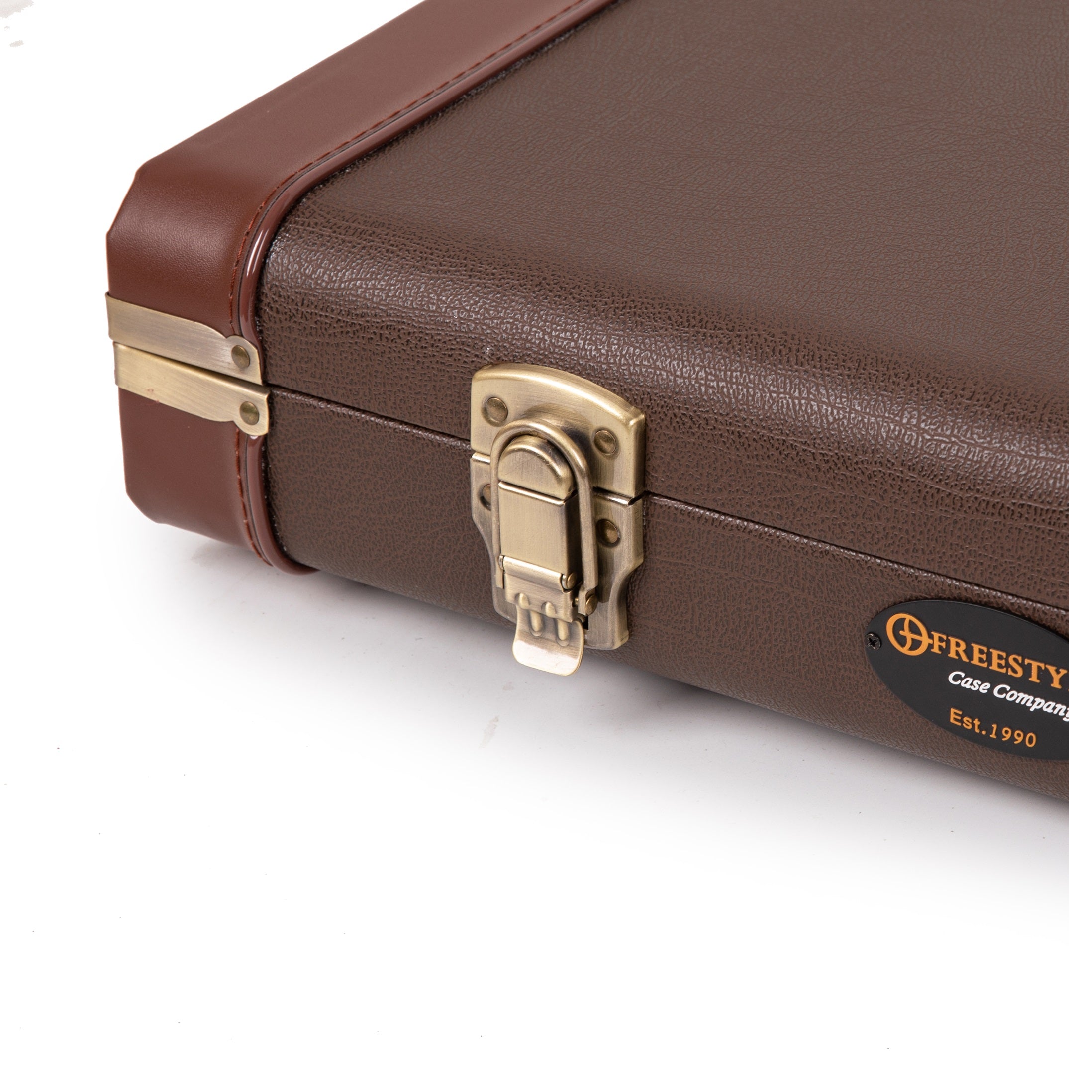 Deluxe Hard-Shell Wood Case Electric Guitars-Brown