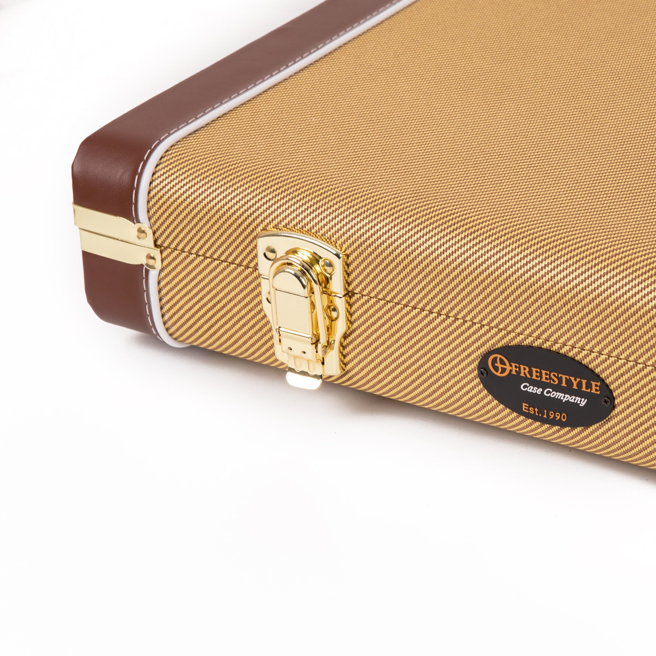 Deluxe Hard-Shell Wood Case Electric Guitars Tweed