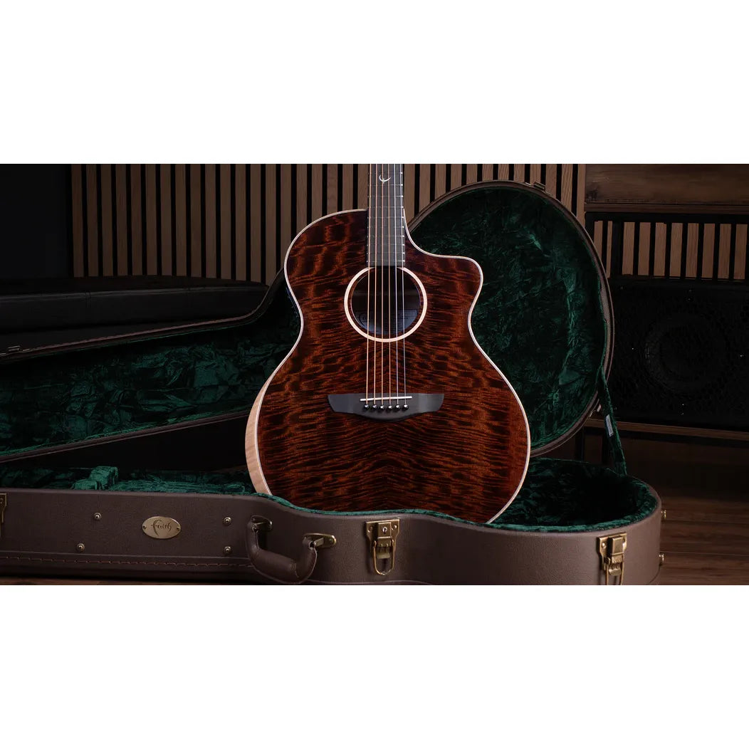 Faith FX Neptune Cutaway Electro Dark Natural Gold Acoustic Guitar