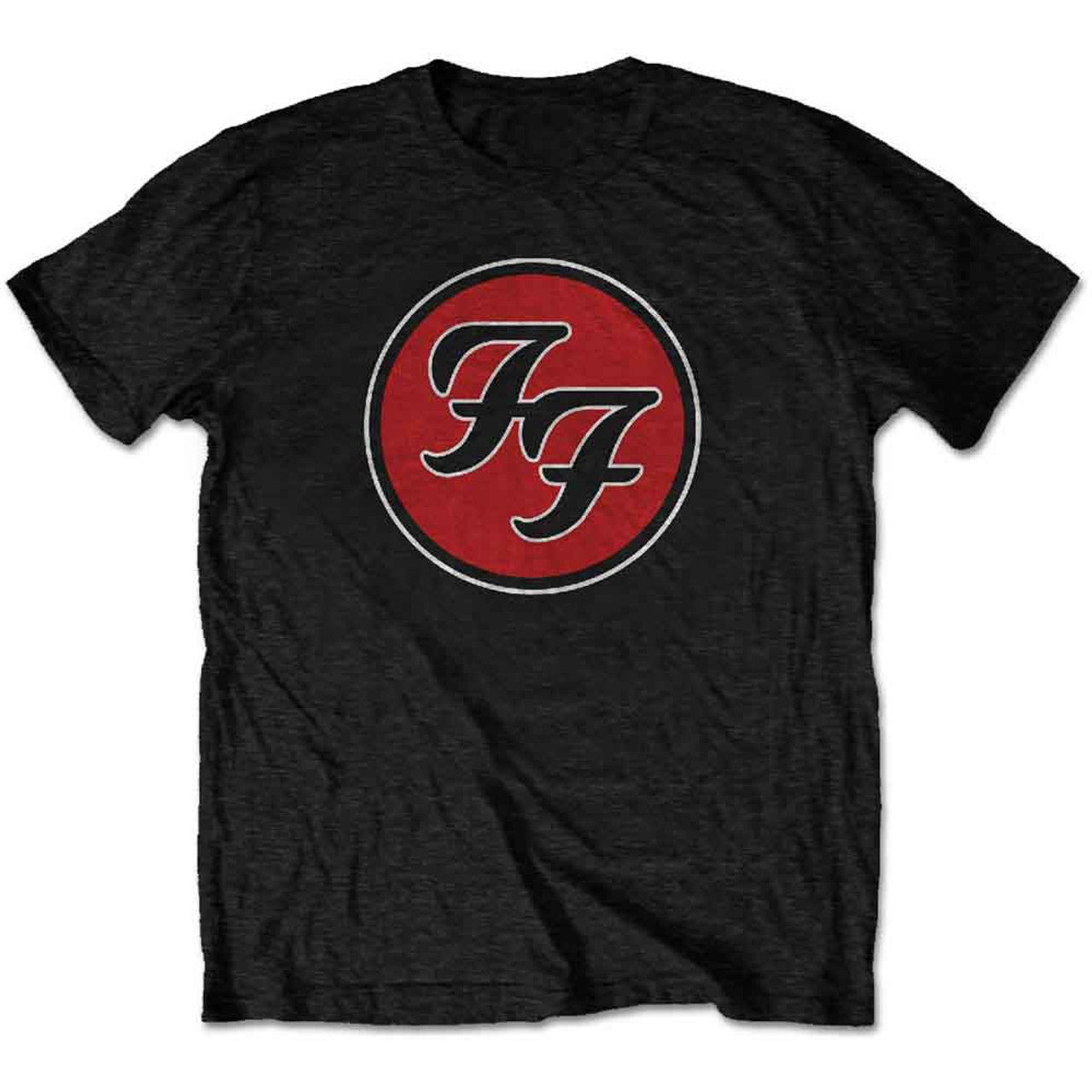 Foo Fighters Unisex T-Shirt: FF Logo in Black