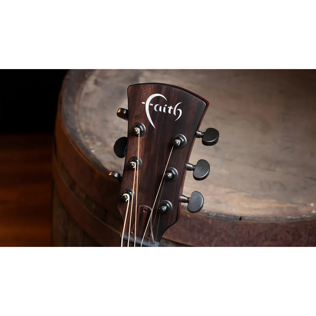 Faith Nexus Venus Cutaway Electro Thru-Black Acoustic Guitar