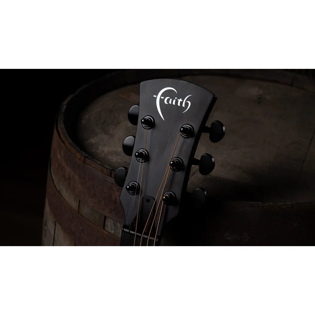 Faith Nexus Venus Cutaway Electro Thru-Black Left Handed Acoustic Guitar