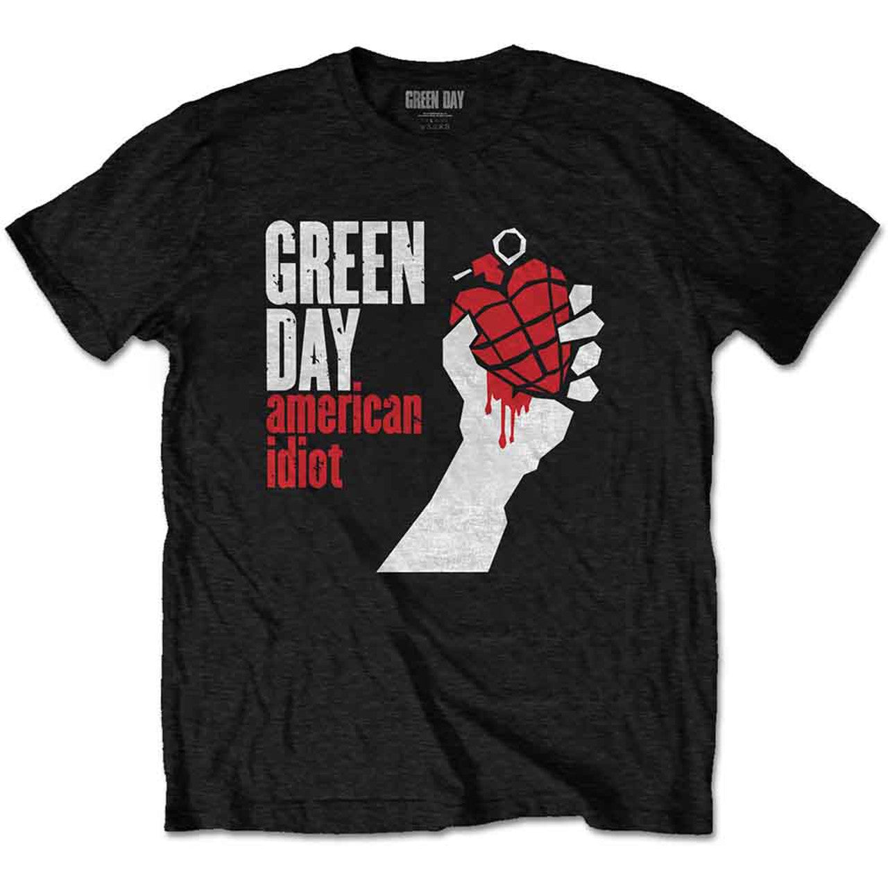 Green Day Unisex T-Shirt: American Idiot in Black