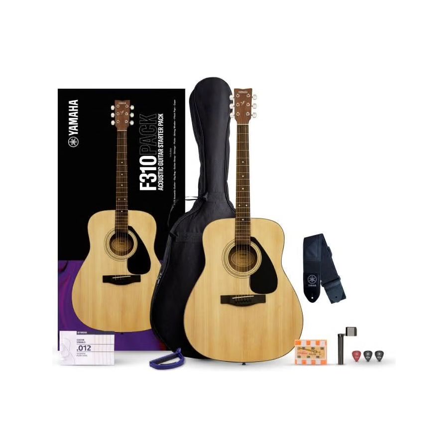 Yamaha F310 Acoustic Guitar Pack in Natural