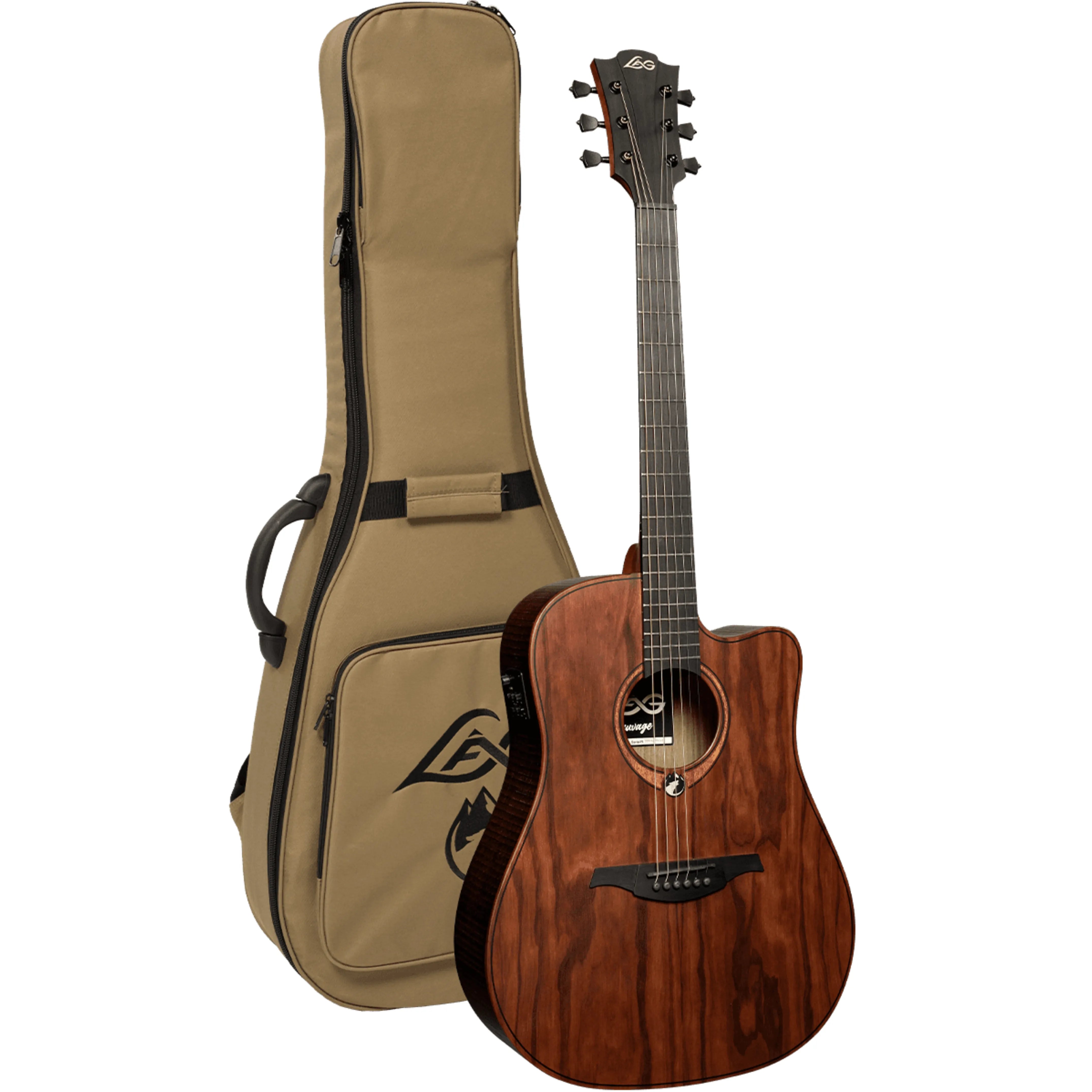LAG Sauvage Dreadnought Cutaway Electro Acoustic Guitar