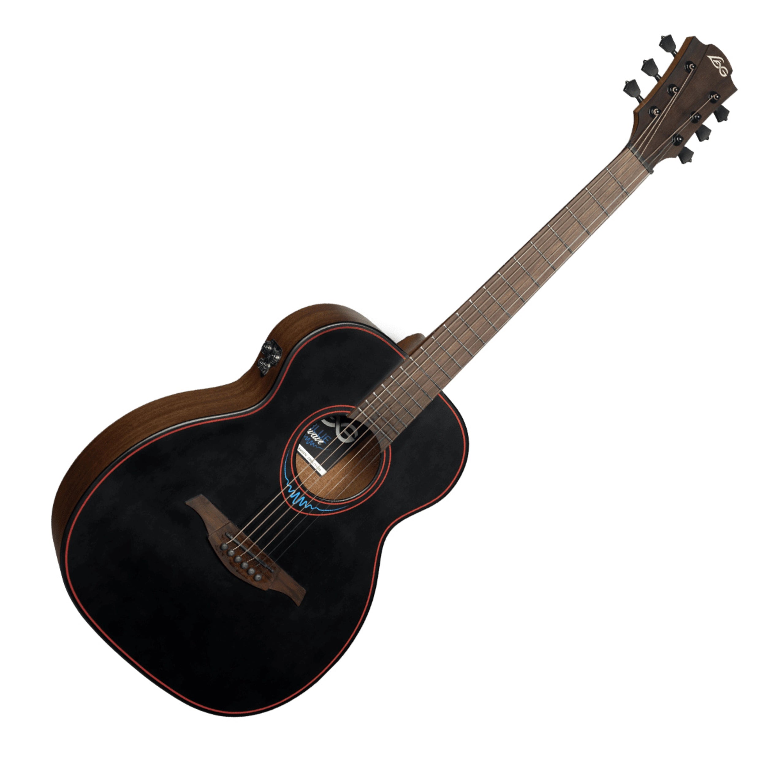 LAG BlueWave 1 Black Travel Electro Acoustic Guitar