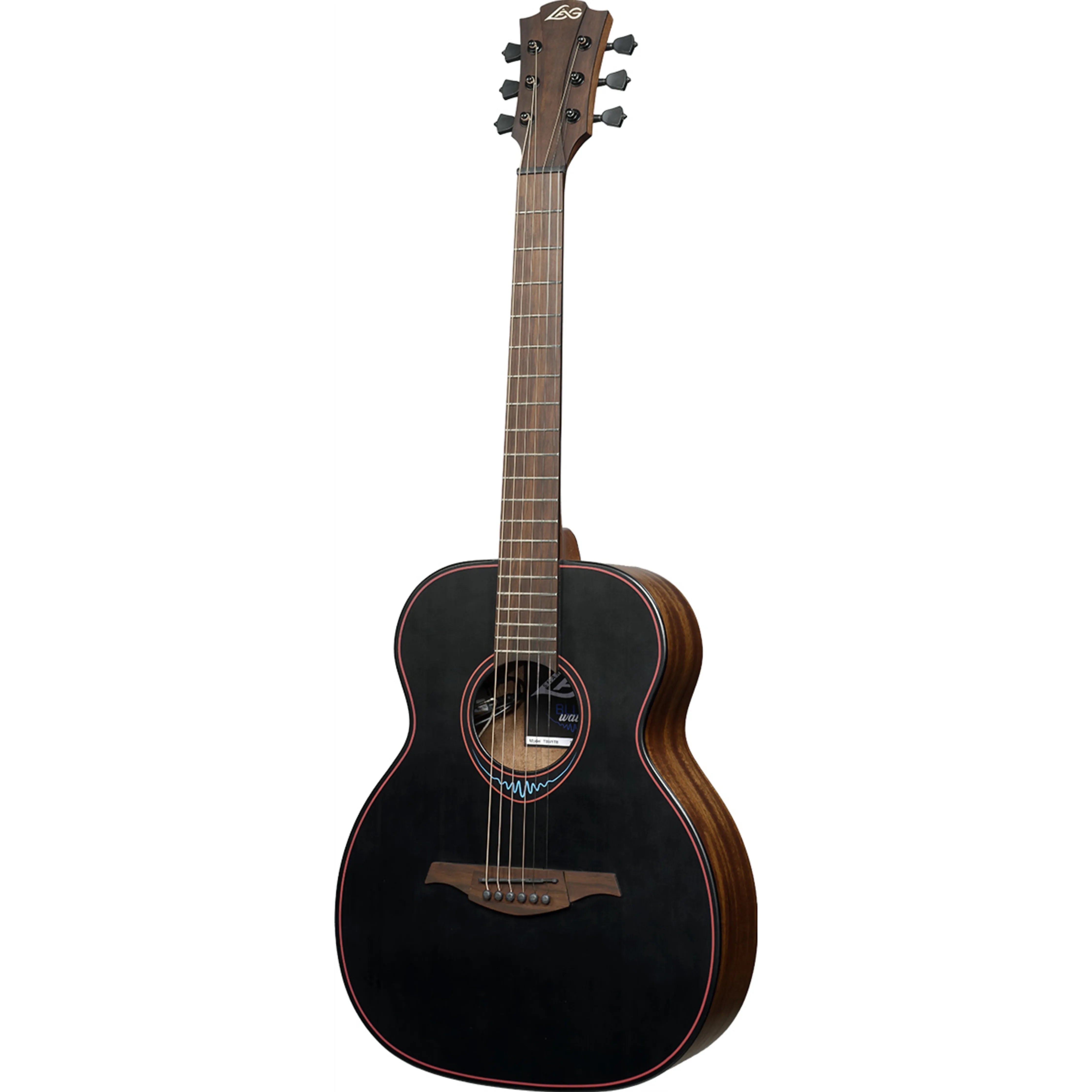 LAG BlueWave 1 Black Travel Electro Acoustic Guitar