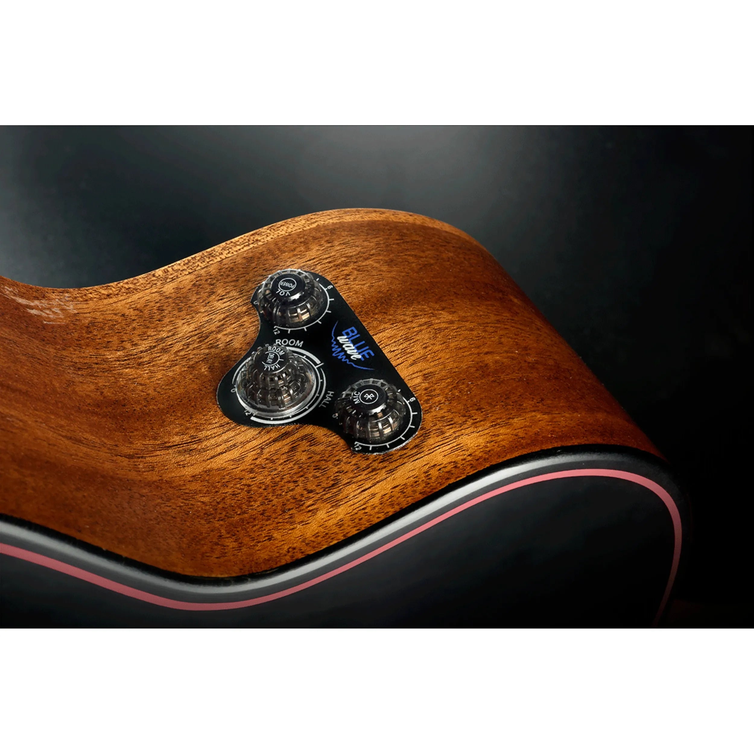 LAG BlueWave 1 Black Travel Electro Acoustic Guitar