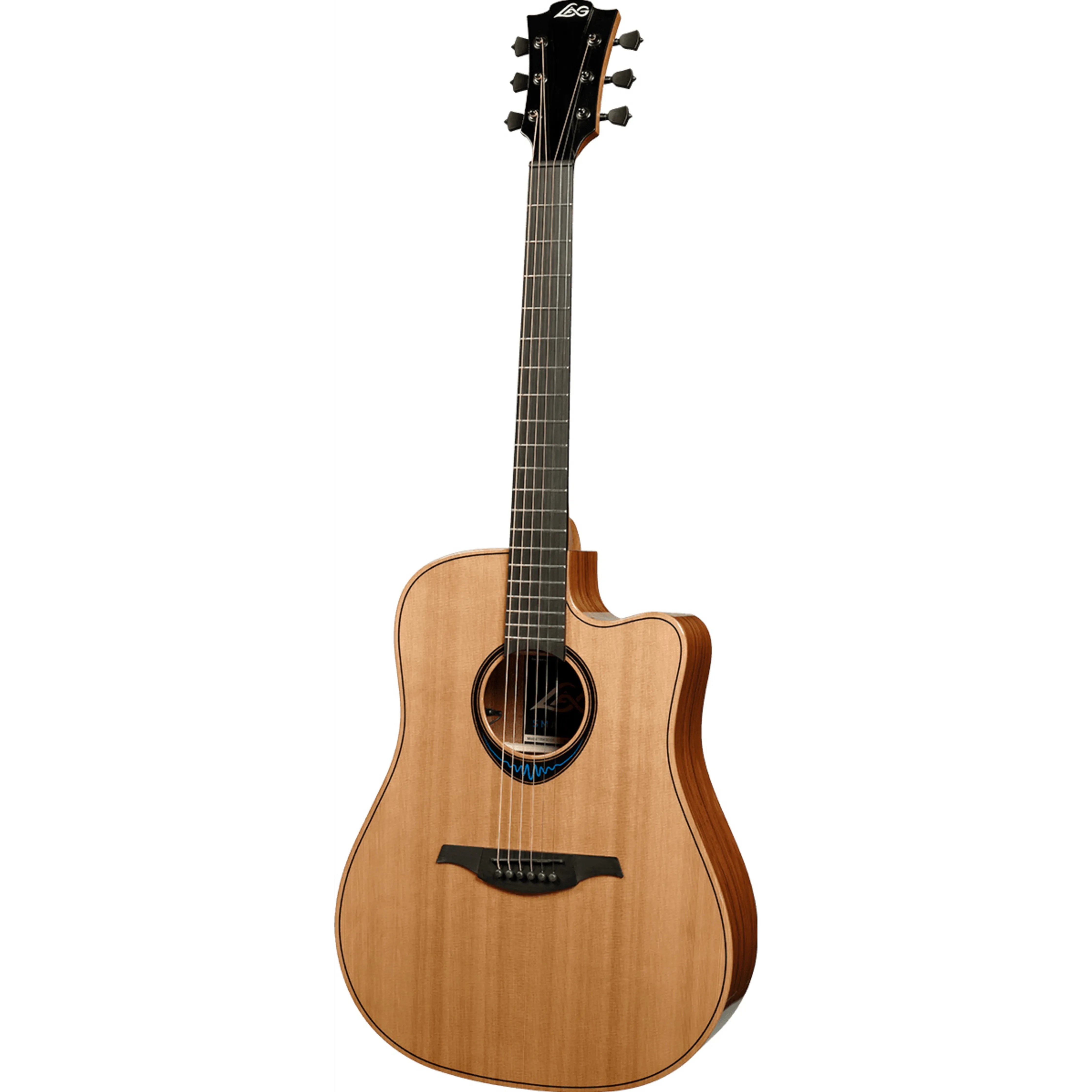 LAG BlueWave 2 Dreadnought Cutaway Electro Acoustic Guitar