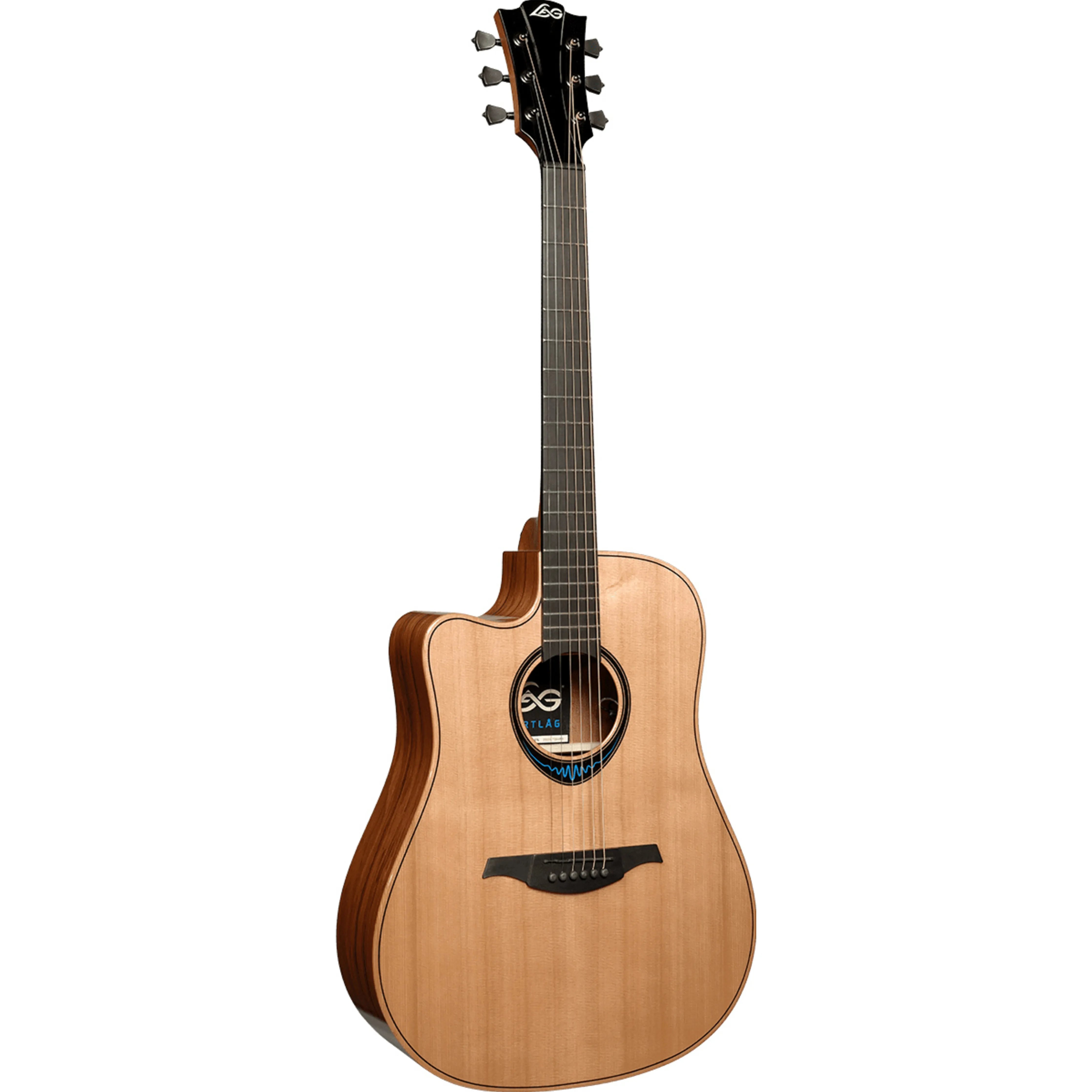 LAG BlueWave 2 Left-Handed Dreadnought Cutaway Electro Acoustic Guitar
