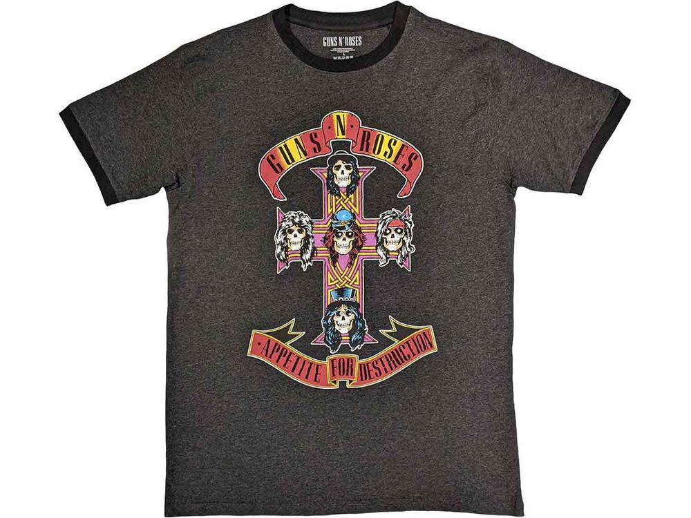 Guns n' Roses Unisex Ringer T-Shirt: Appetite for Destruction