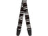 Buckle Down Zebra Black-White Guitar Strap