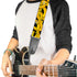 Buckle Down Bananas Stacked Cartoon Black/Yellow Guitar Strap