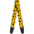 Buckle Down Bananas Stacked Cartoon Black/Yellow Guitar Strap
