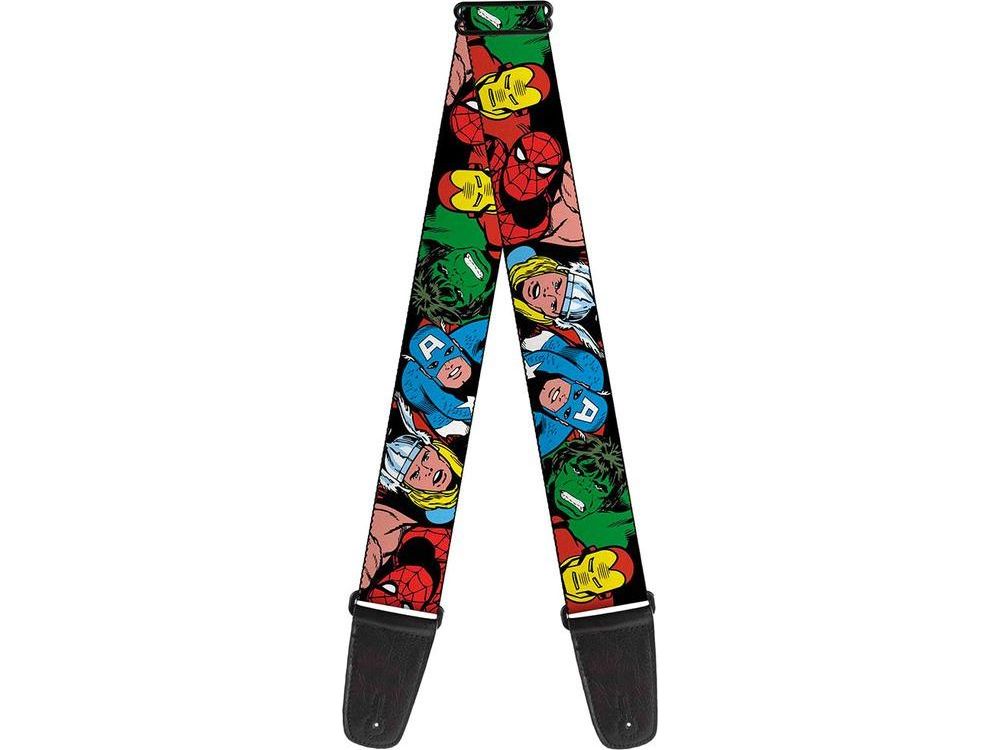 Buckle Down Marvel Characters Guitar Strap