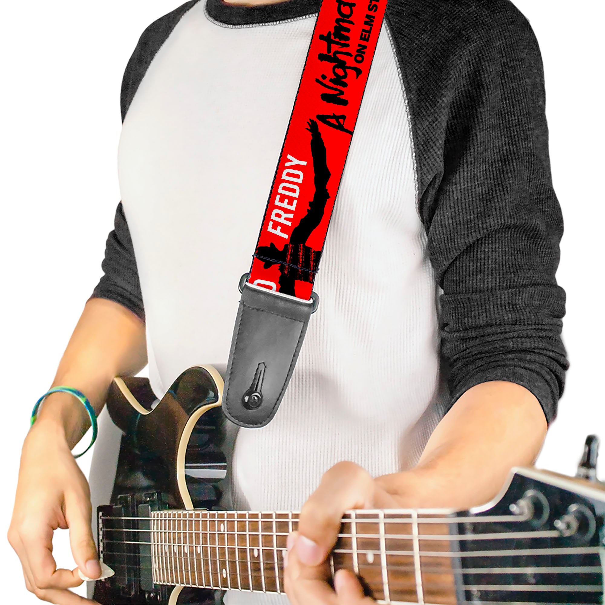 Buckle Down A Nightmare On Elm St Freddy Guitar Strap