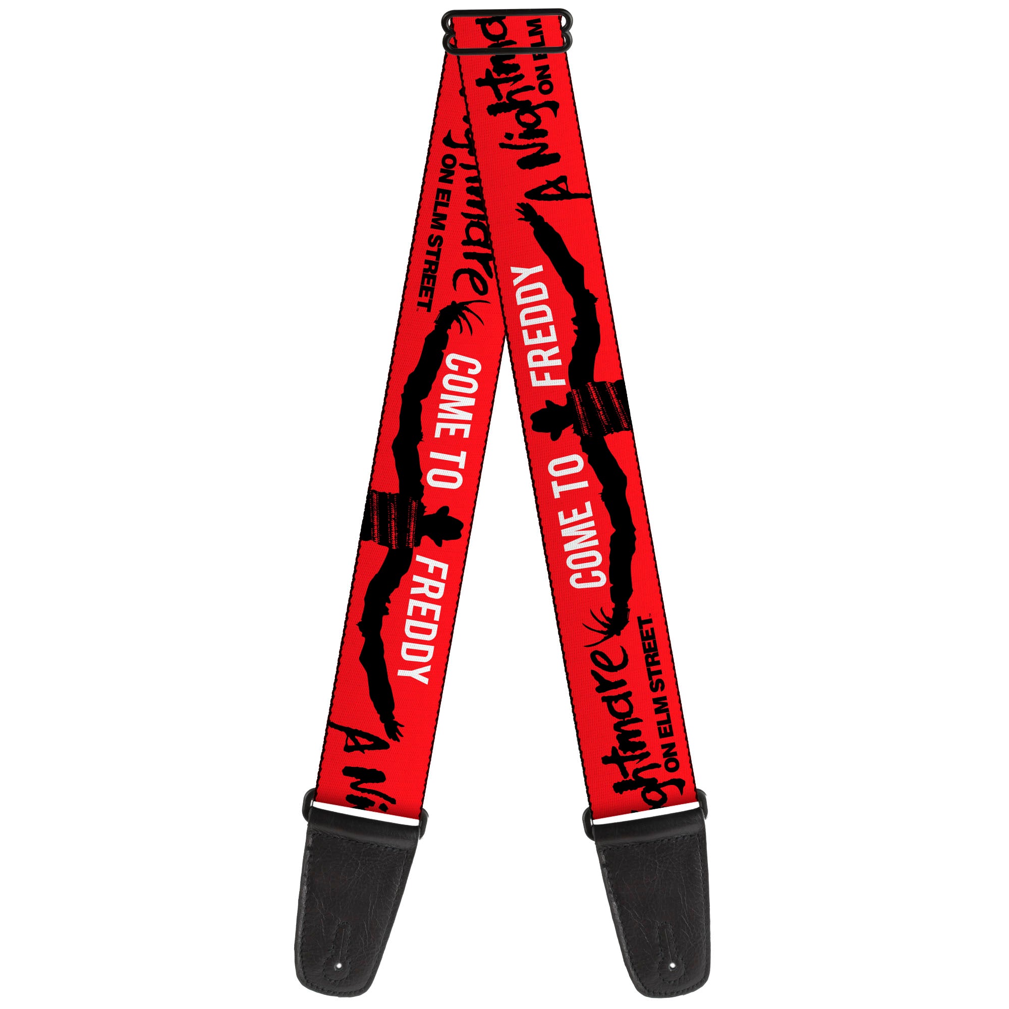 Buckle Down A Nightmare On Elm St Freddy Guitar Strap