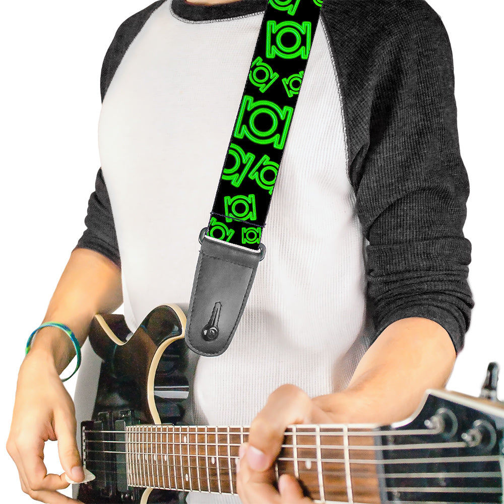 Buckle Down Green Lantern Logo Guitar Strap