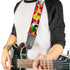 Buckle Down Looney Tunes Character Faces Guitar Strap