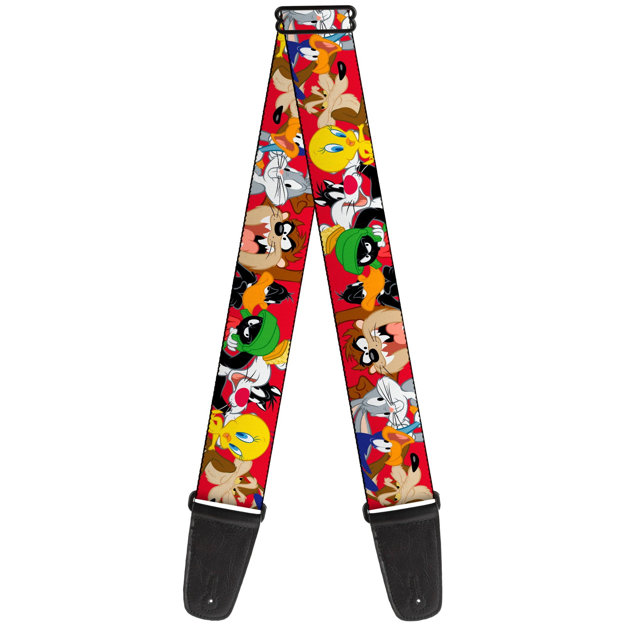 Buckle Down Looney Tunes Character Faces Guitar Strap