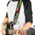 Buckle Down Rick and Morty Text Blocks Guitar Strap