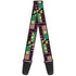 Buckle Down Rick and Morty Text Blocks Guitar Strap