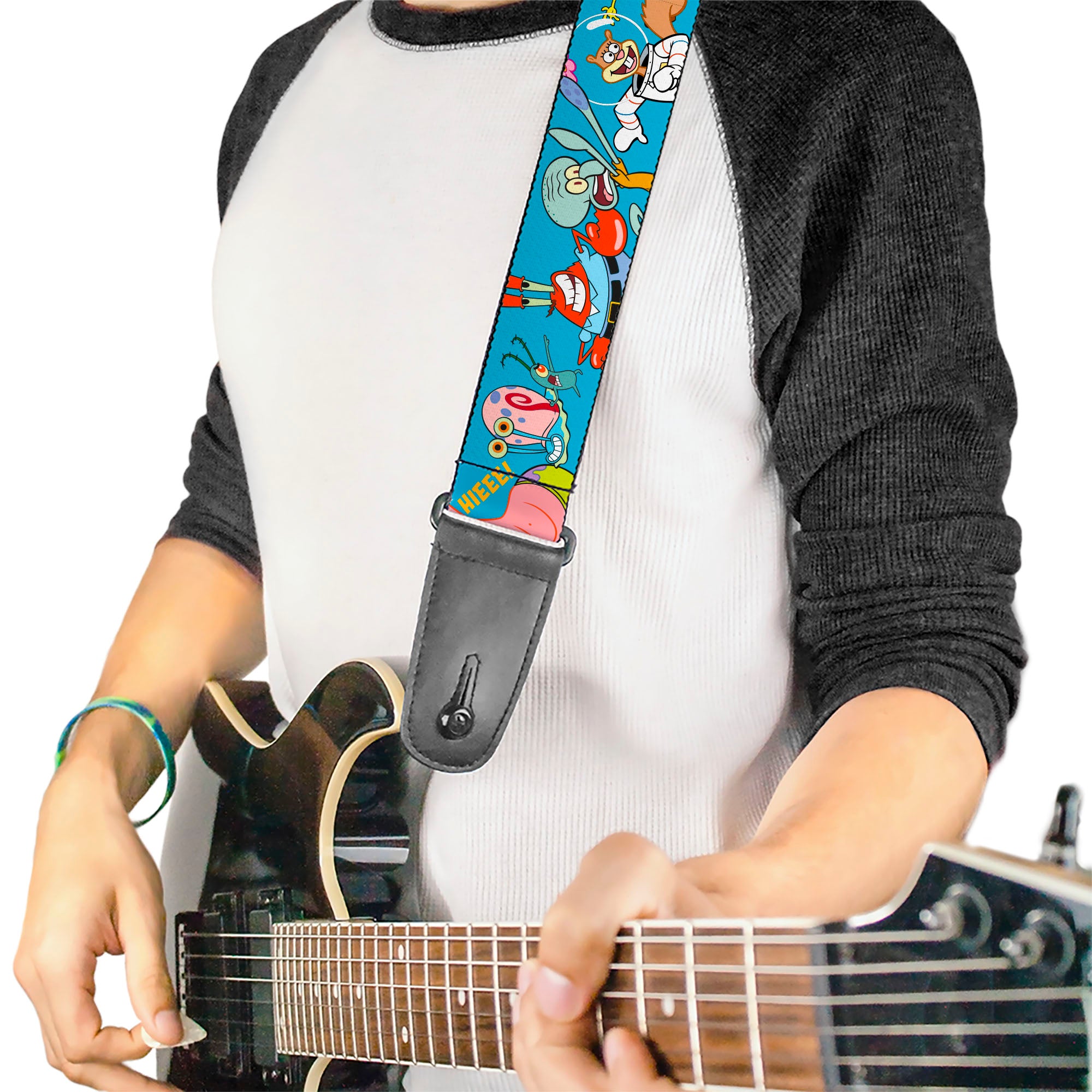 Buckle Down SpongeBob and Five Friends Guitar Strap