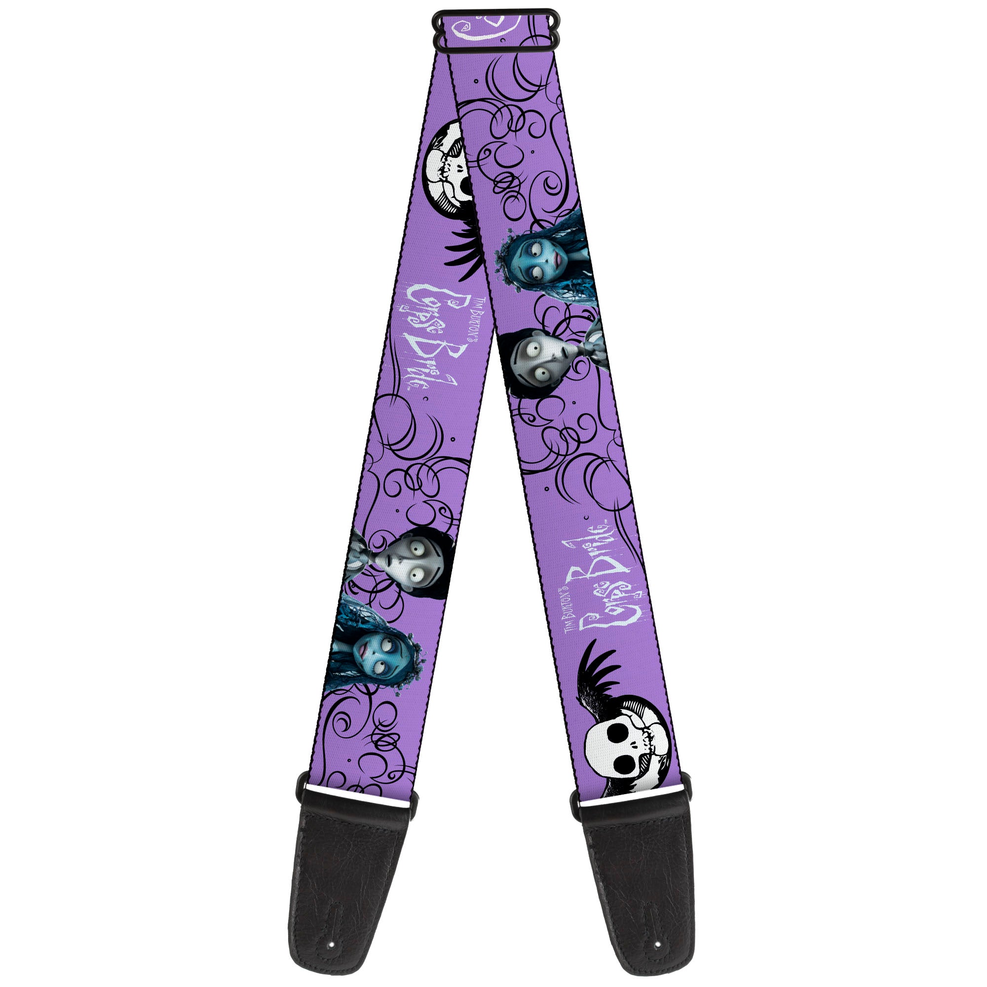 Buckle Down Corpse Bride Victor and Emily Guitar Strap