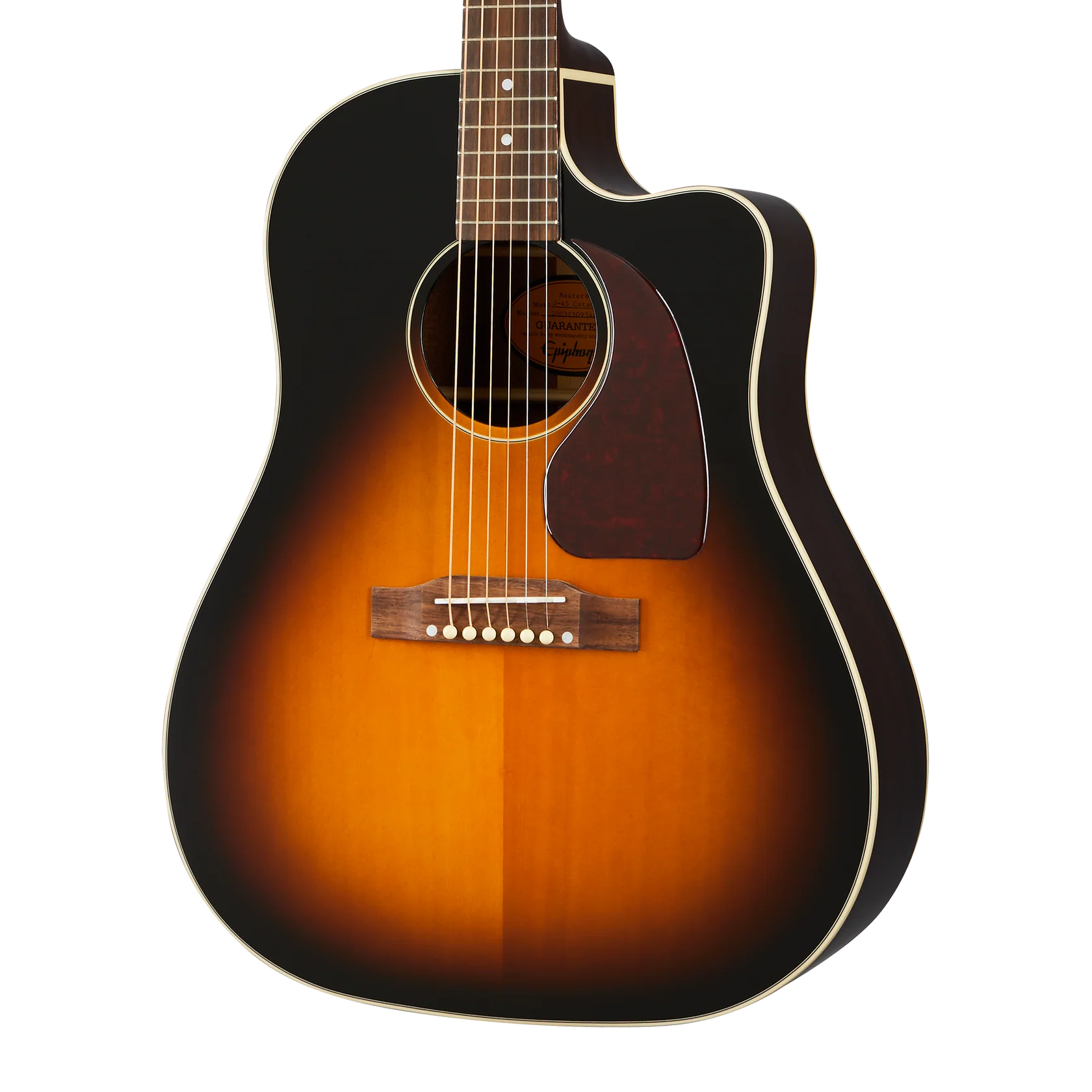 Epiphone J-45 EC, Aged Vintage Sunburst Gloss