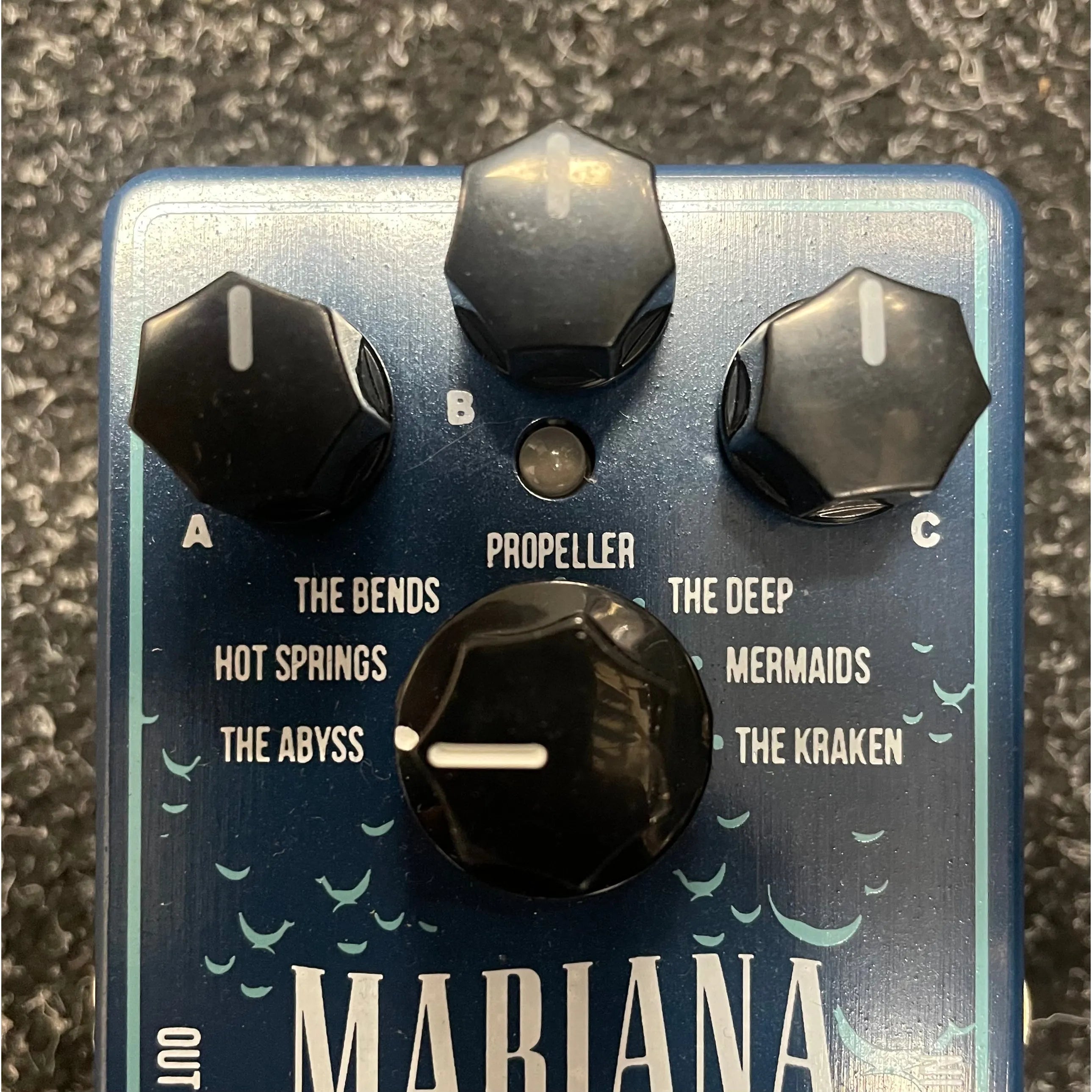 caline mariana pedal Caline CP-507 MARINA Reverb Modulation Multi Effect Guitar Pedal Pre-O – The Music Bank