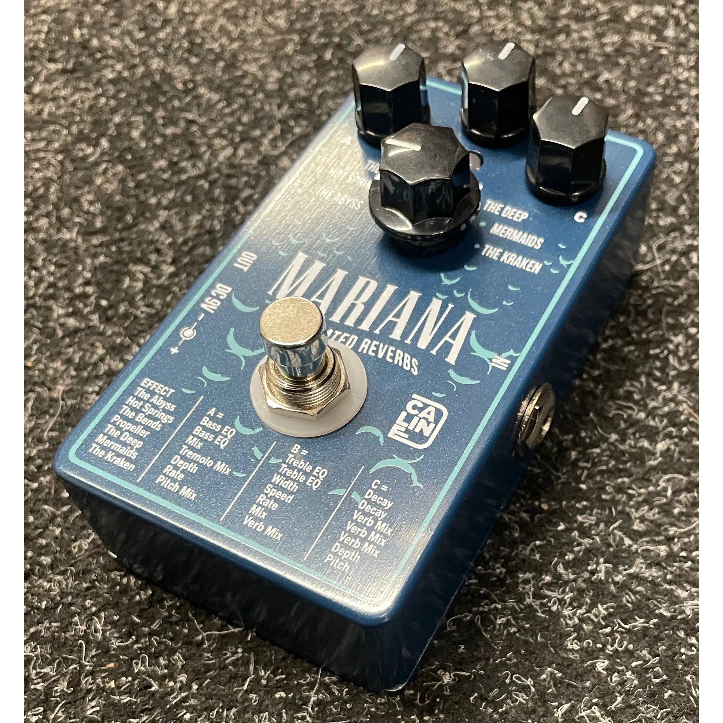 caline mariana pedal Caline CP-507 MARINA Reverb Modulation Multi Effect Guitar Pedal Pre-O – The Music Bank