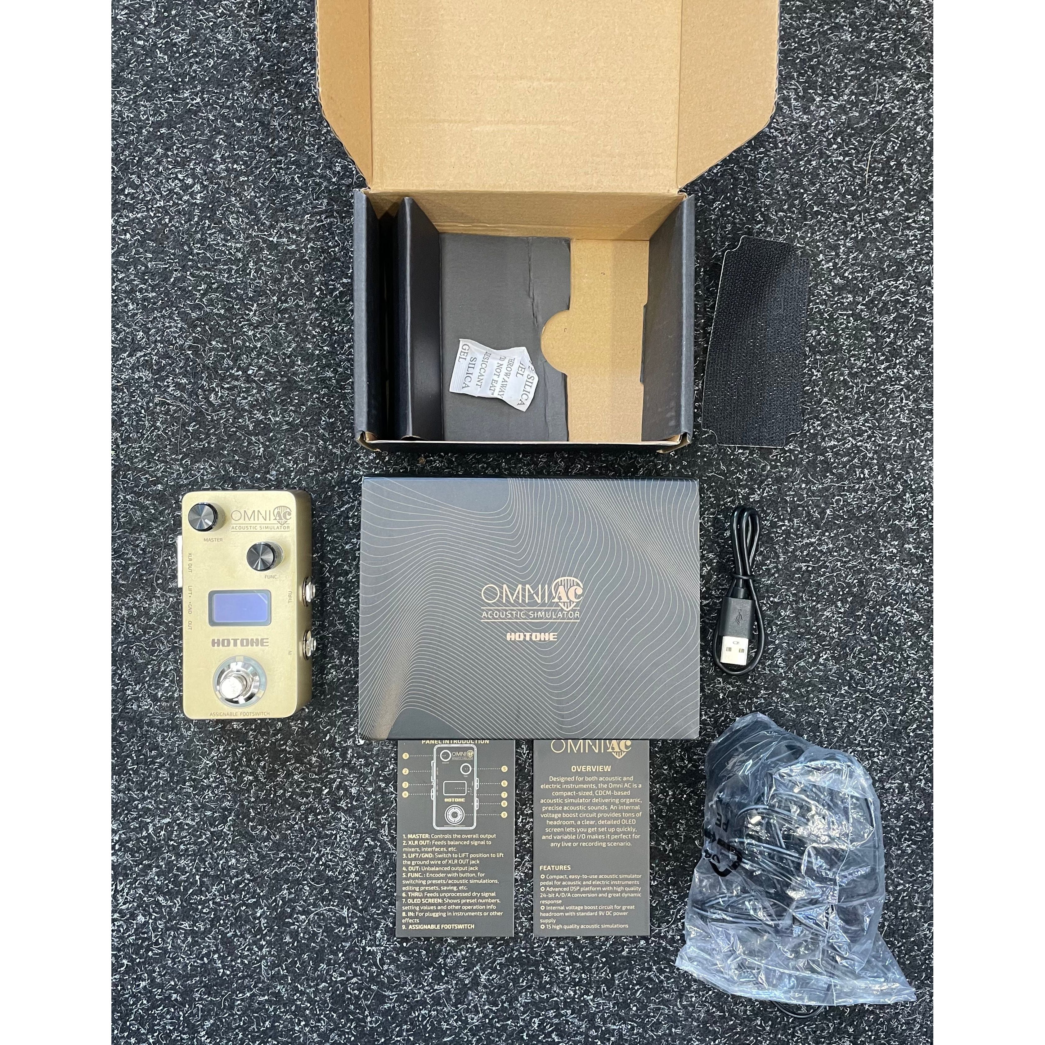 Hotone Omni AC Acoustic Simulator Pedal for Electric Guitar Pre-Owned